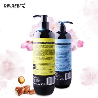 High grade Delofil argan oil hair care shampoo hair color shampoo private label