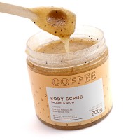 Body Shop Hot Sale Products Private Label Best Natural ECO Dead Sea Salt Coffee Body Scrub Of Skin Whitening Exfoliator